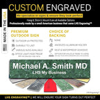 Personalized Name Plate with Choice of Mounting Holders - Image 2