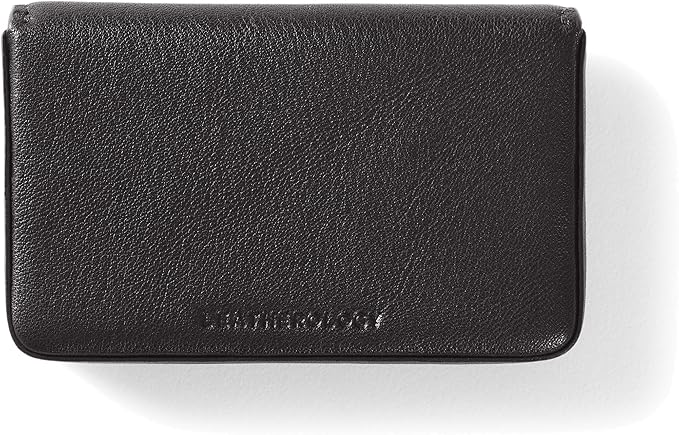 Leatherology Black Onyx Business Card Case, Magnetic Closure ID Holder - Image 3
