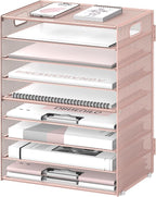 DALTACK 9-Tier Paper Letter Tray Desk Organizer by DALTACK