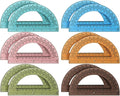 Sayglossy 12 Pcs of Colorful Plastic Protractors 180 Degrees 6 Inches by Sayglossy