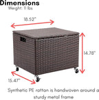 BIRDROCK HOME Rolling File Box - Image 5