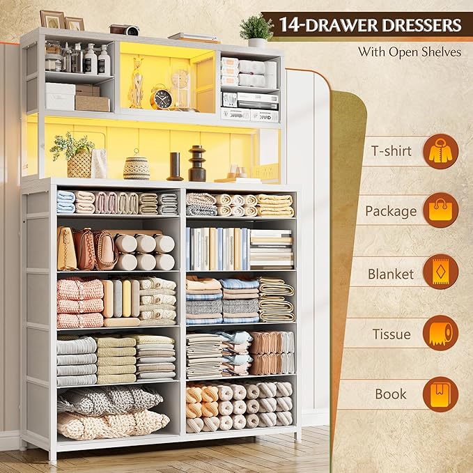 EnHomee 62.8" H Dresser for Bedroom - Image 4