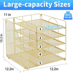 opnice desk organizer, 5-tier paper organizer letter tray, package contents