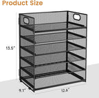 Subekyu 6 Tier Paper File Tray Organizer - Image 6