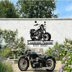 Custom Motorcycle Metal Sign Personalized Biker Name Sign Motorcycle Wall Art - Image 3