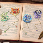 Fantasy Fourth Wings Dragon Bookmarks -4 Designs: Fire Red, Ice Blue, Thunder - Image 7
