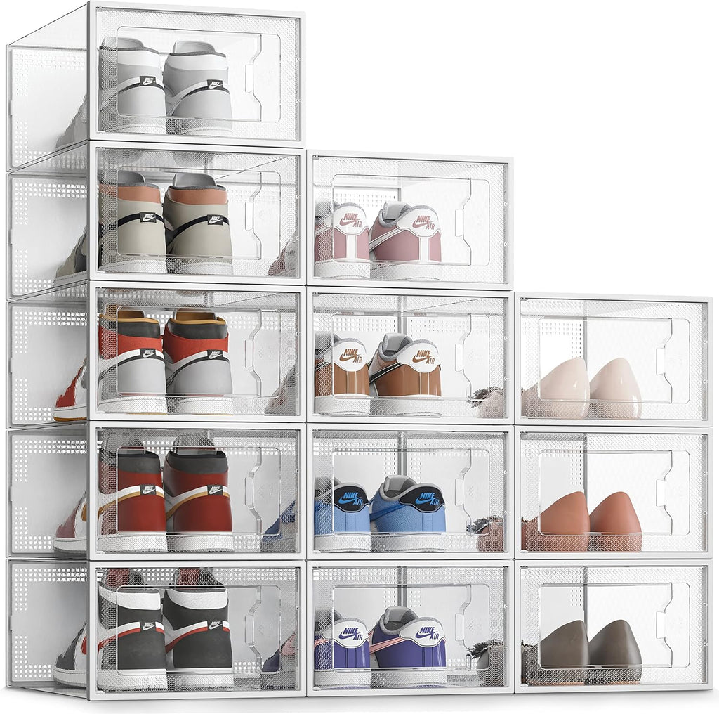 SEE SRPING XX-Large Shoe Storage Box Fit Size 14, Shoe Rack Sneaker Containers