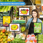 8Pack Sign Holder Stand for Display 8.5 x 11, Adjustable Poster Stand for Table - Image 5