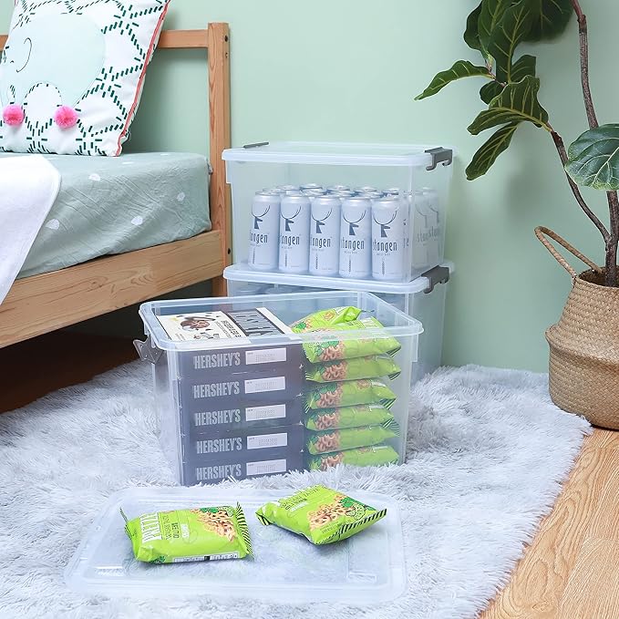 Citylife 32 QT Plastic Storage Bins - Image 2