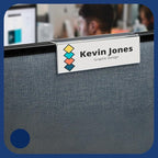 20-Pack 6" x 4" Acrylic Name Plate Holders – Hook-Style Name Tag Display - Image 5