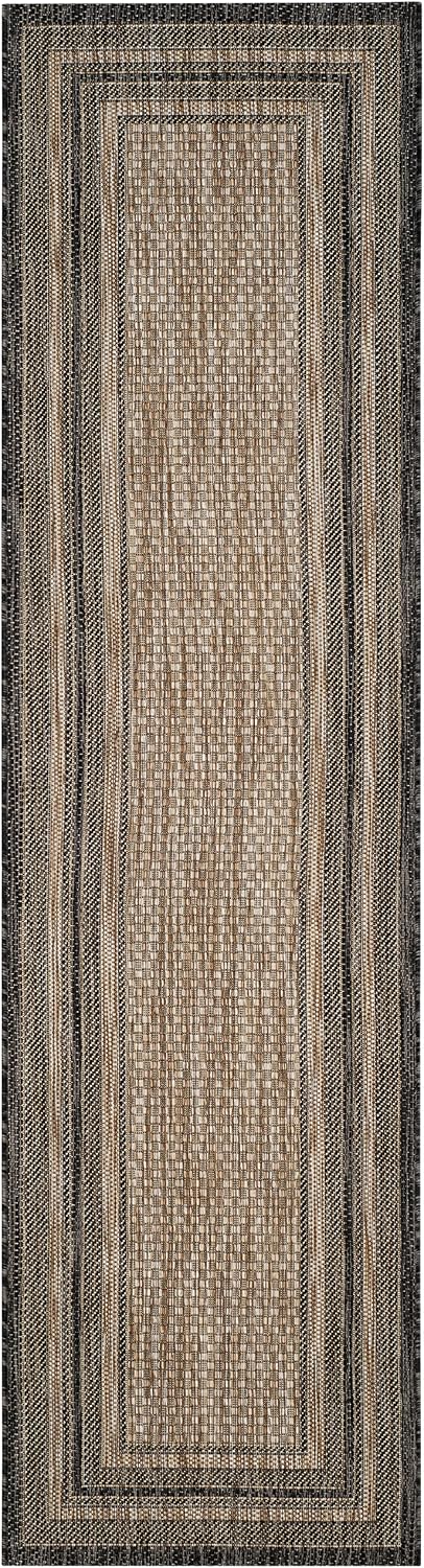 safavieh courtyard collection 2'3" x 6'7" natural / shown in use