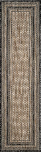 safavieh courtyard collection 2'3" x 6'7" natural / shown in use