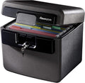 sentrysafe black fireproof and waterproof safe, file folder, main product view