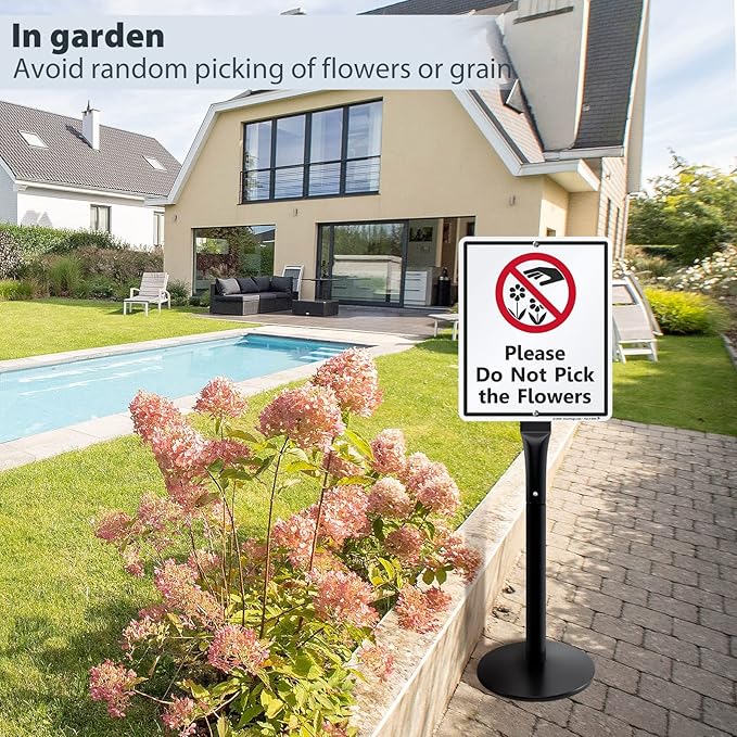 VAIIGO Heavy Duty Parking Sign Base Cast Iron 48" Parking Sign Post, Heavy Duty - Image 9