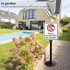 VAIIGO Heavy Duty Parking Sign Base Cast Iron 48" Parking Sign Post, Heavy Duty - Image 9