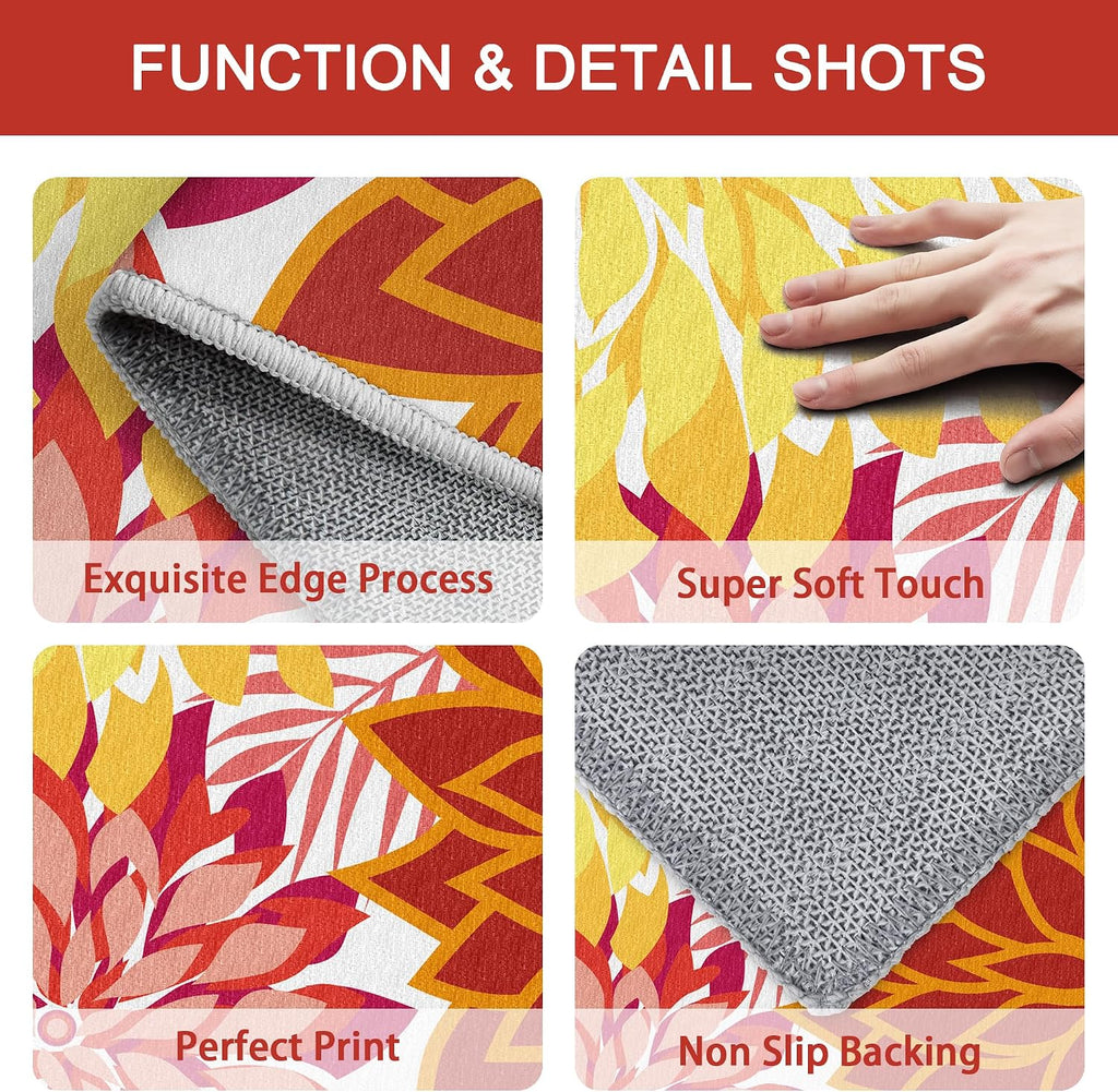 outdoor rug waterproof, washable patio runner rug for, side view