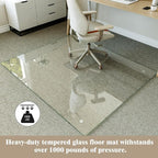 Koonmi Tempered Glass Chair Mat - Image 4