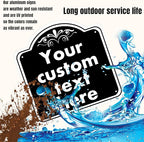 HK SIGNS Custom Indoor/Outdoor Aluminum Weatherproof Metal Sign, Modern - Image 3