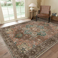 GENIMO 8x10 Area Rugs for Living Room, Machine Washable Non Slip Vintage Rugs