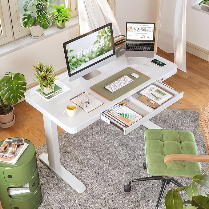 FLEXISPOT Comhar Electric Pure Glass Standing Desk - Image 4