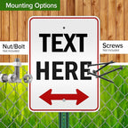 Custom Arrow, Custom Directional Sign, Two Way Arrow, 18x24 Inches, 3M EGP - Image 5
