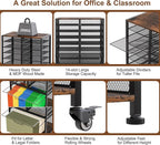 EasyPAG Rolling File Cart with 14 Slot Mail Organizer, Under Desk Storage with - Image 4