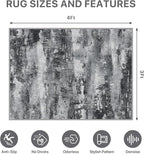 Office Chair Mat for Hardwood Tile Floor, Abstract 36"X 48" Desk Mats for - Image 9