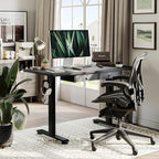 Agilestic Standing Desk with 2 Drawers, Adjustable Height Electric Desk with - Image 2