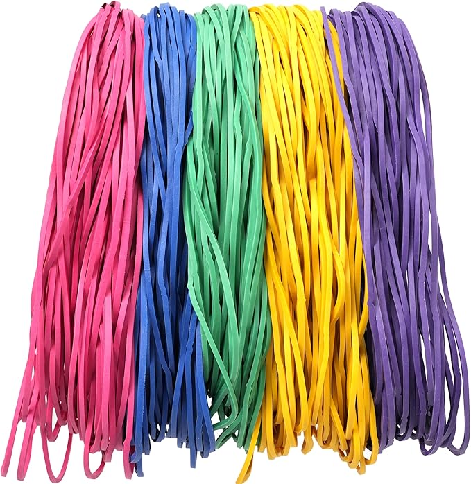 YOUOWO Rubber Bands Size #117A Multicolour 200g Strong Large Big Elastic Bands by YOUOWO