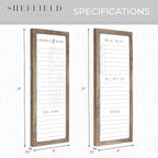 Sheffield Home Set of Two Family Planner Dry Erase Boards Featuring, Chore Chart - Image 4