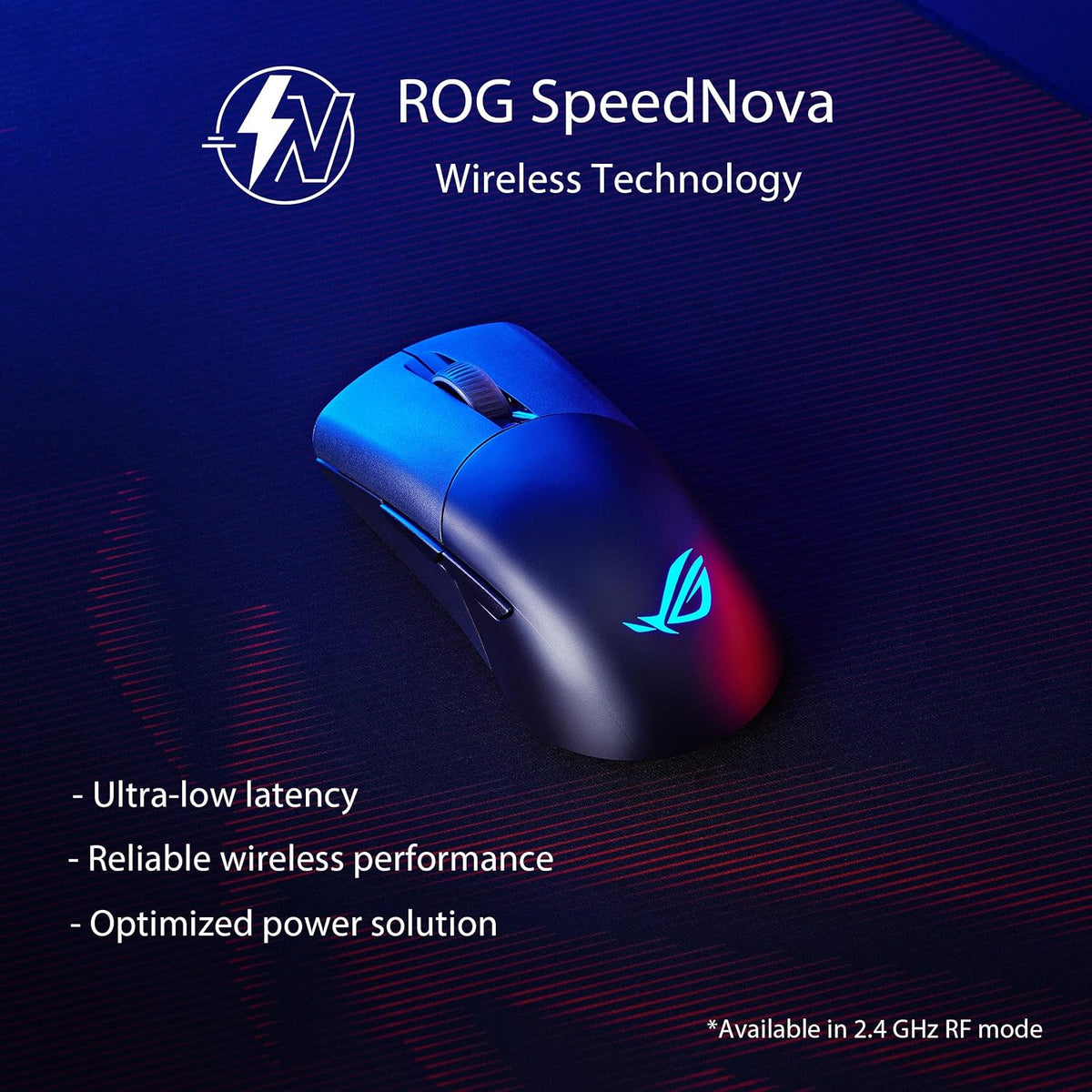 ASUS ROG Keris Wireless Aimpoint Gaming Mouse – Right-Handed Ergonomic, 75g, ...
