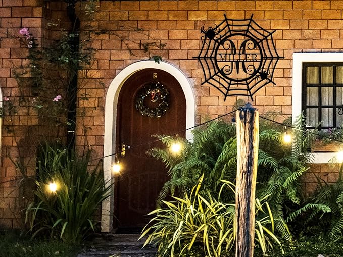 Personalized Halloween Sign, Halloween Door Decor, Initial Door Sign, Custom - Image 4