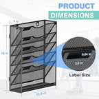 Kuntine.B Wall File Organizer Office Hanging Magazine Holder Wall File Organizer - Image 2