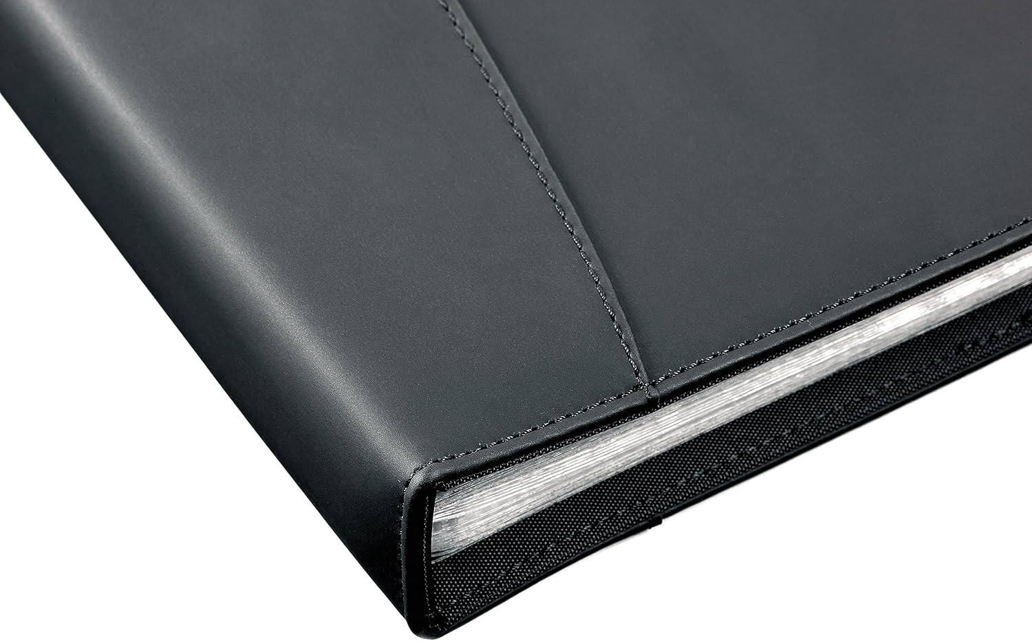 Rexel Soft Touch A4 Display and Presentation Folder Book, Smooth Leather, 24 Pockets - Black,Medium