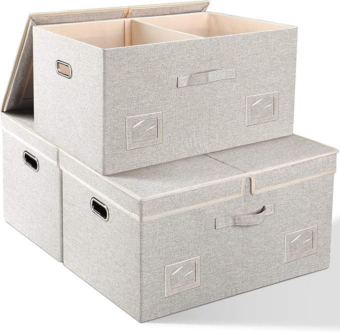 Graciadeco 75 Quarts Extra Large Decorative Storage Bins by GraciadecoStorage