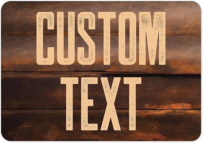 Custom Sign, Custom Street Sign, 11 Font Colors, 13 Font Styles, 4 Hole Options by MySignCenter