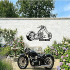 Custom Motorcycle Metal Sign Personalized Biker Name Sign Motorcycle Wall Art - Image 2