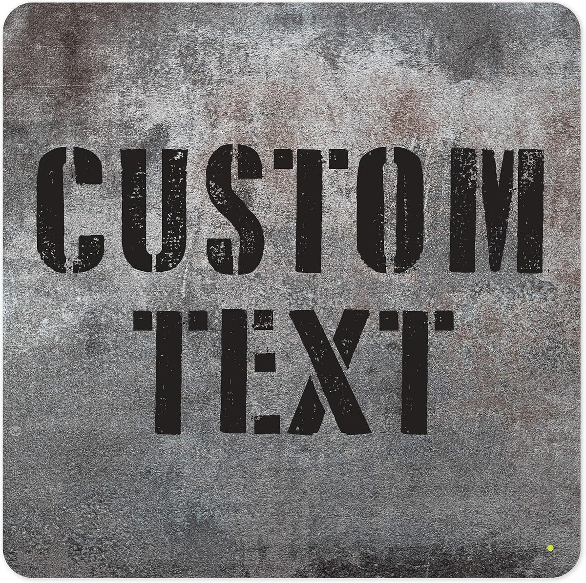 Custom Sign, Custom Street Sign, 11 Font Colors, 13 Font Styles, 4 Hole Options