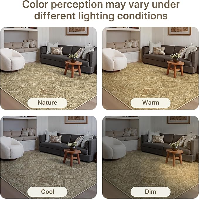 GENIMO Runner Rug 2x5 Non Slip Machine Washable Hallway Runner Rug, Low Pile - Image 9
