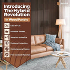 Avana Acoustic Wood Wall Panels – 94.4 x 12.6 Inch Dark Walnut Acoustic Panels - Image 2
