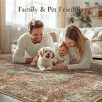 GENIMO 3x5 Area Rugs for Living Room, Machine Washable Non Slip Rugs, Low Pile - Image 7
