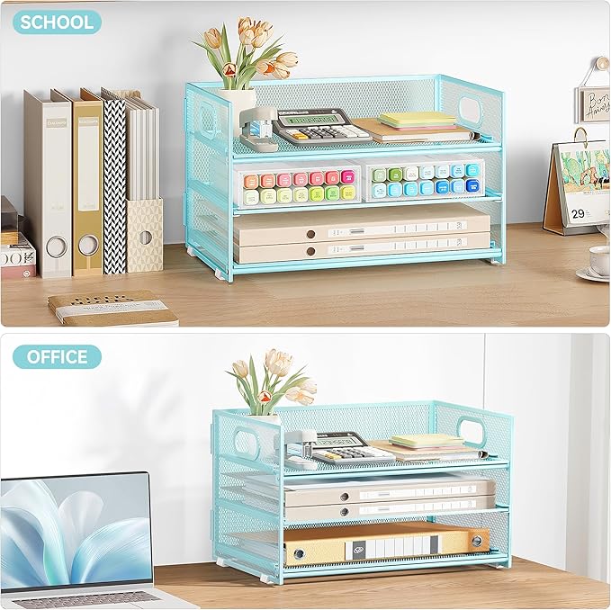 Subekyu 3 Tier Paper Desk Organizer - Image 7