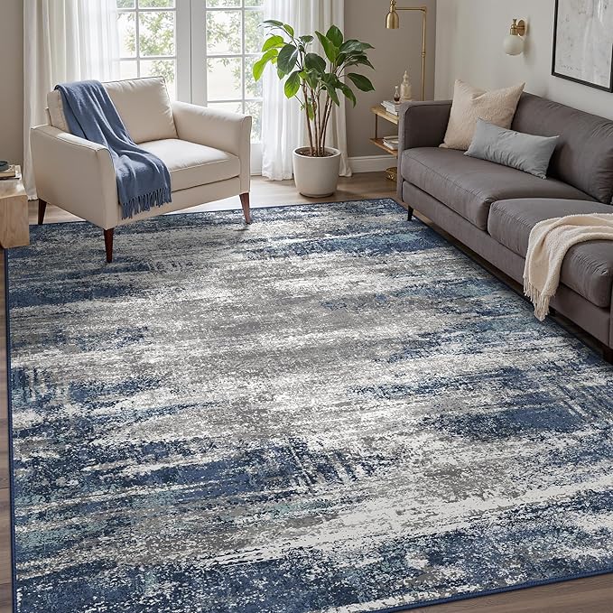 GENIMO 8x10 Area Rugs, Machine Washable Rugs by GENIMO