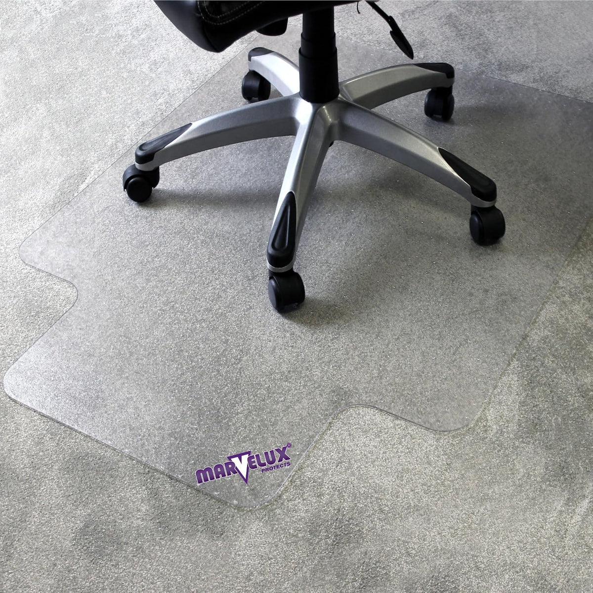 Marvelux Polycarbonate Office Chair Mat for Medium Pile Carpets, 48" x 5...