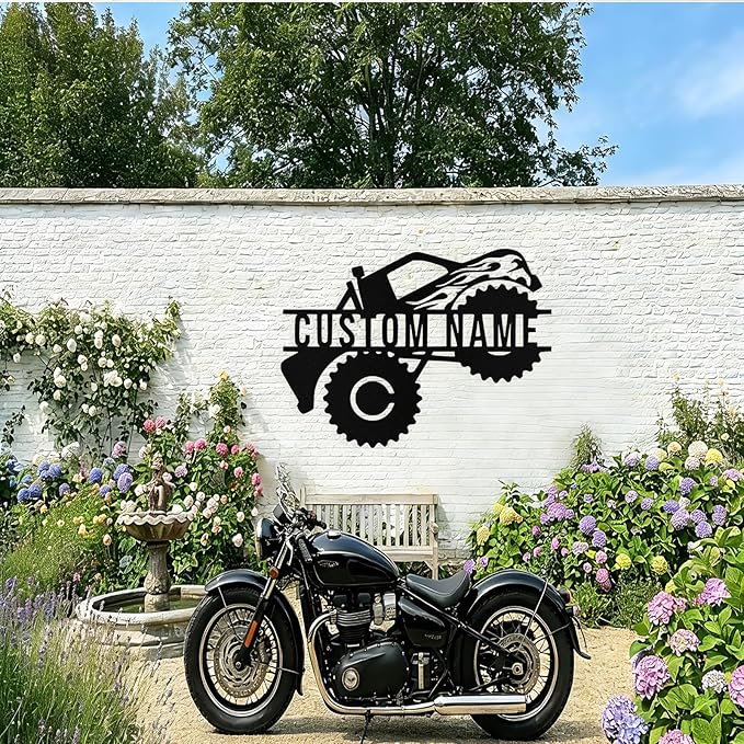 Custom Dirt Bike Metal Signs Personalized Motorcycle Name Sign Custom Garage - Image 9