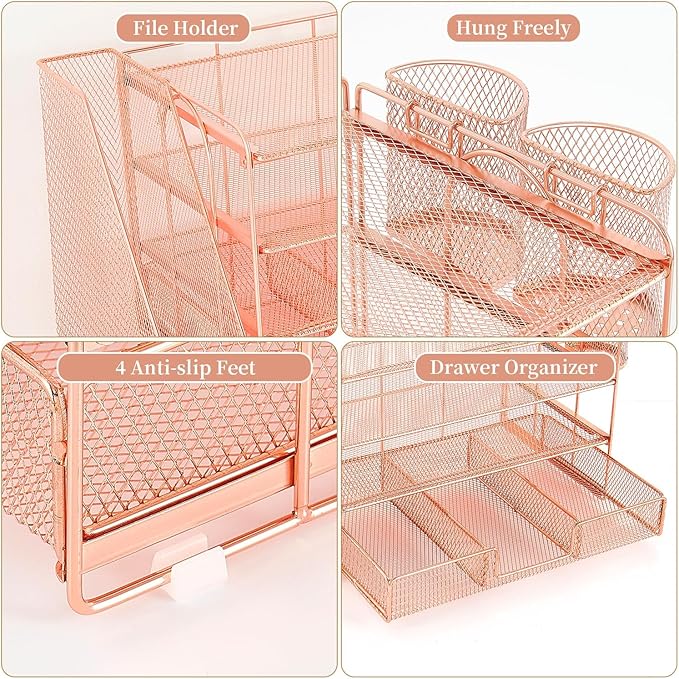 OPNICE Desk Organizer, 4-Tier Desktop File Organizer - Image 7
