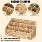 Boershun Desk Organizer – Countertop Mail Organizer, Magazine Holder, Boho - Image 4