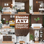 Avana Acoustic Wood Wall Panels – 94.4 x 12.6 Inch Rustic Walnut Acoustic - Image 3