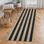 lahome striped easy jute outdoor runner rug, 2x6, main product view