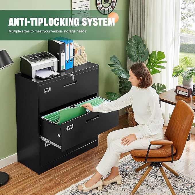 Letaya Lateral 3 Drawer File Cabinets - Image 4
